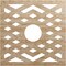 Ekena Millwork Chevron Wood Fretwork Pierced Ceiling Medallion, Red Oak, 26"OD x 6 3/4"ID x 3/8"T CMWP26X26X0375CHRO - alternate 1